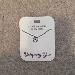 Silver Paw Print Necklace